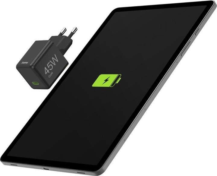 Produktbild Hama Schnellladegerät, USB-C, PD/QC/GaN, Super-Mini-Charger, 45 W, Schwarz (45 W)