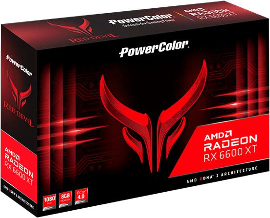 Actual product image Powercolor Radeon RX6600XT Devil GDDR6 HDMI 3xDP (8 GB)