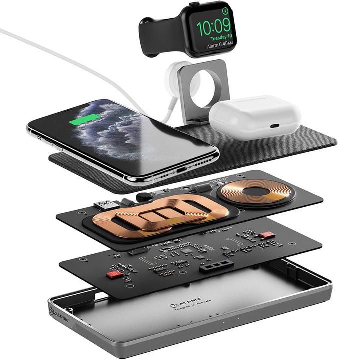 Actual product image Alogic Charger Wireless Dock 3in1, QI for Apple (36 W)