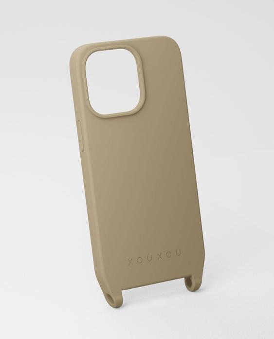 Actual product image XOUXOU Taupe Mobile Phone Case with Eyelets (MagSafe) iPhone 13 (Apple iPhone 13)