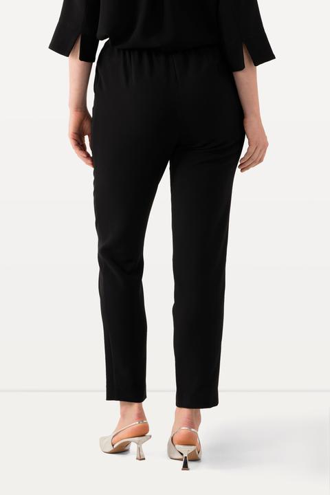 Produktbild Ulla Popken Acetat-Hose, schmales Bein, Komfortbund (54)