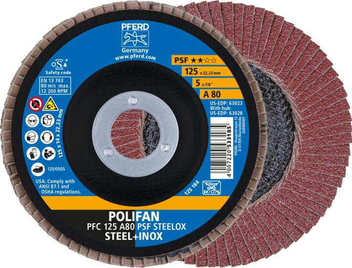 Pferd Fächerschleifscheiben Polifan A-Plus (80)