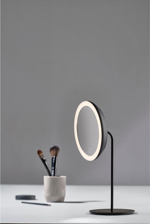 Actual product image Zone Denmark Zone Cosmetic mirror Ø 18 cm Black (18 x 18 x 34 cm)