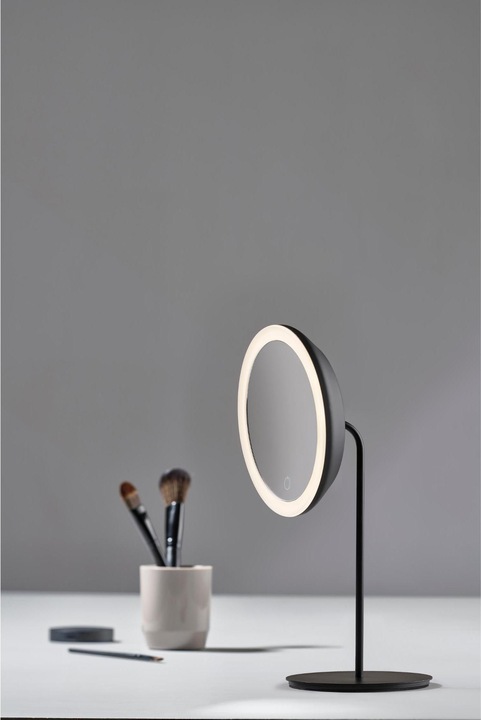 Actual product image Zone Denmark Zone Cosmetic mirror Ø 18 cm Black (18 x 18 x 34 cm)