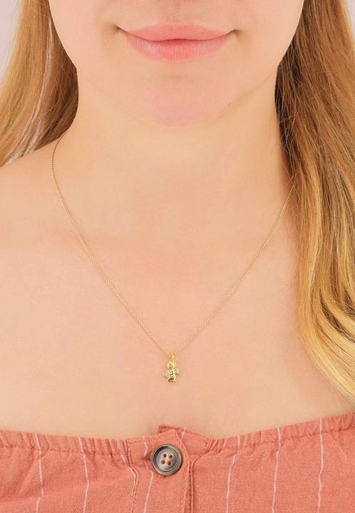 Immagine prodotto Muau Ciondolo Angelo 750/18K con diamante bicolore (750, Oro bicolore 18 carati)