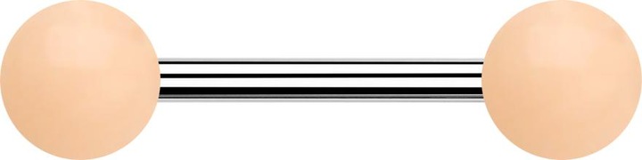 Image du produit Star Piercing Barbell silber mit zwei Kugeln hell (Acier chirurgical 316L, sans laiton, Acrylique)