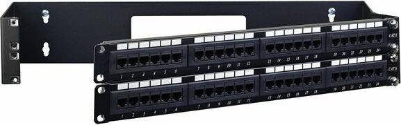 Actual product image StarTech 2U 48,26cm 19inch patch panel bracket with hinge for wall mounting