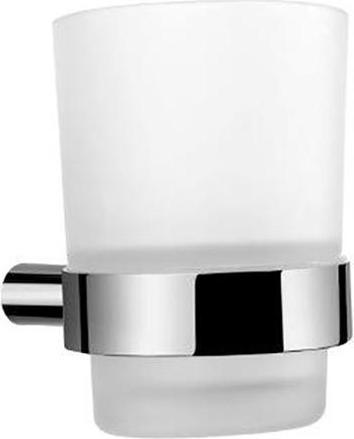 Produktbild Csdk SL Csslr Plus Zahnbürstenhalter aus glänzend verchromtem Edelstahl und Glas - für die Wandmontage