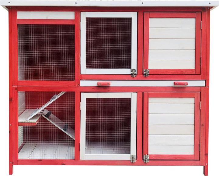 Actual product image Wiltec Rabbit hutch 1175x410x1000mm rabbit hutch rabbit cage rabbit cage wood