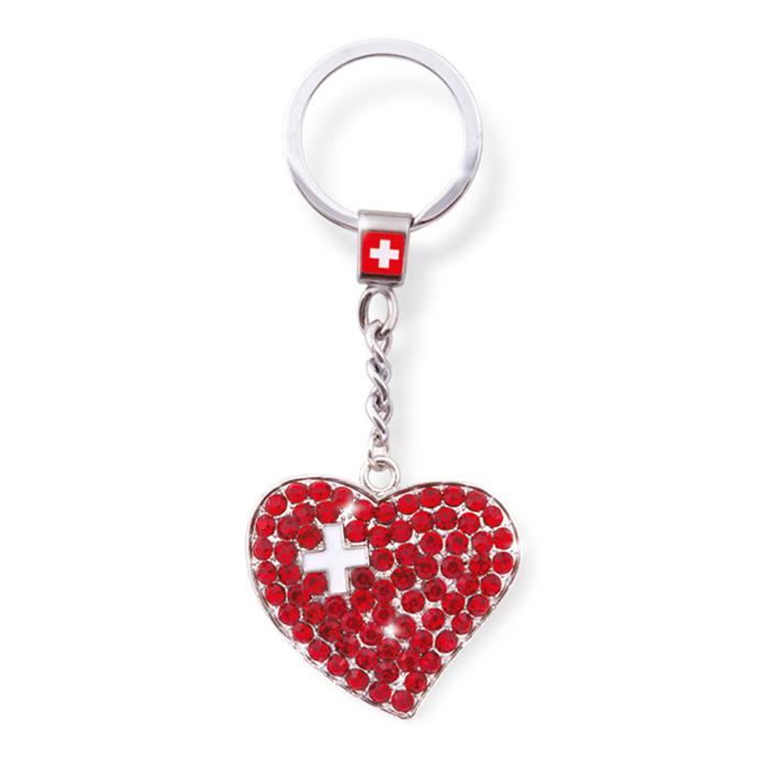 Actual product image TopSpirit Keychain Rhinestone 3D heart
