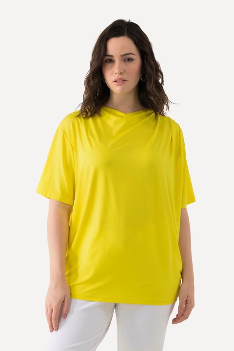 Produktbild Ulla Popken T-Shirt, Lyocell, Wasserfall-Ausschnitt, Halbarm (50, 52)