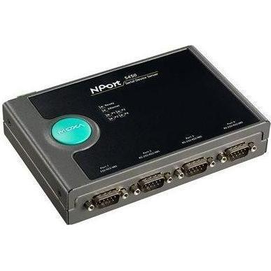 Moxa NPORT 5450I-T - Server di dispositivi RS-232422485 a 4 porte con protezione di isolamento da 2 kV, Server di stampa