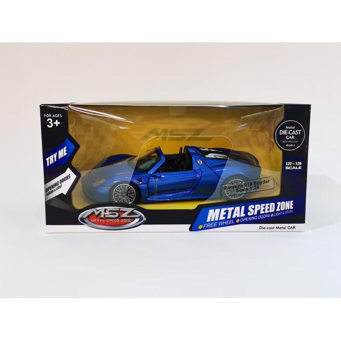 MSZ Die-cast model Porsche 918 Spyder scale 1:24