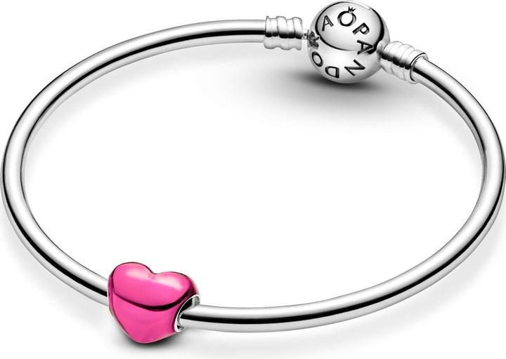 Immagine prodotto Pandora Ciondolo a cuore rosa metallizzato (Argento 925, Smalto)