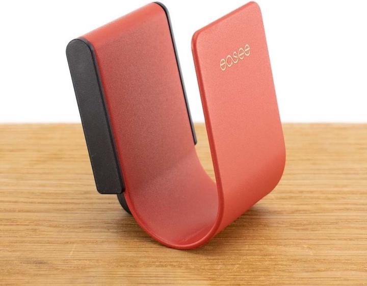 Actual product image Easee U-Hook holder for one charging cable red
