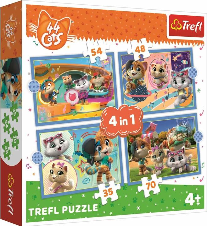 Immagine prodotto Trefl Il set di puzzle 4-in-1 è composto da 4 puzzle indipendenti appositamente studiati per i bambini. (207 pezzi)
