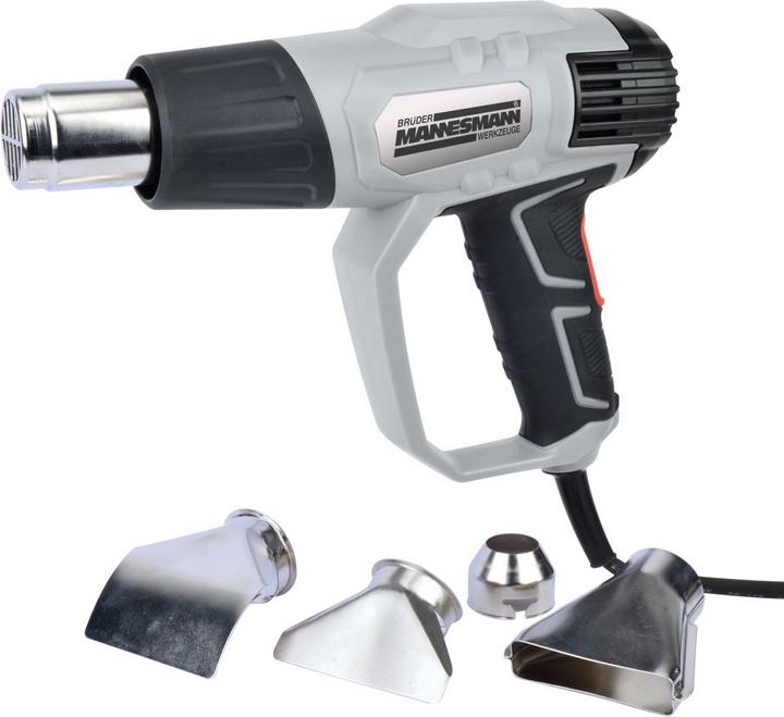 Produktbild Mannesmann Heissluftgebläse 2000 W mit LCD Display und 4-tlg. Zubehör