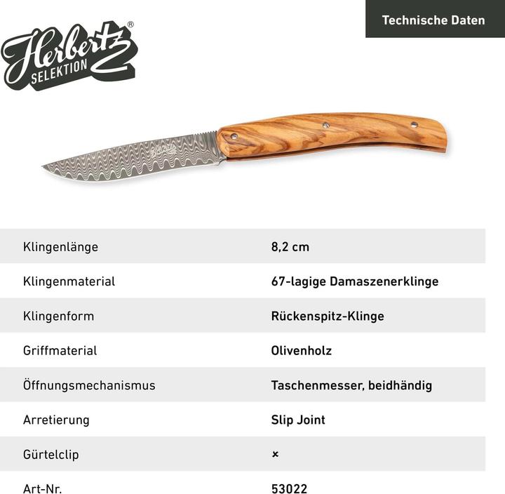 Immagine prodotto Herbertz Selezione di coltelli da tasca (8.20 cm)