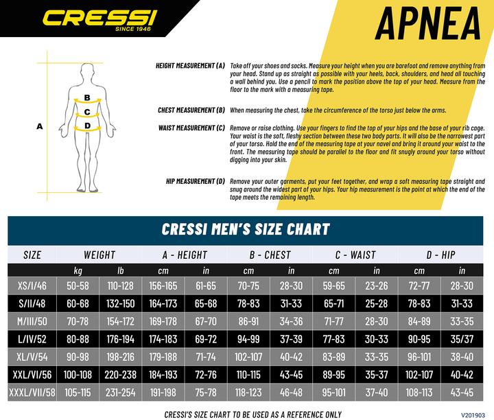 Actual product image Cressi Apnea (XXL)