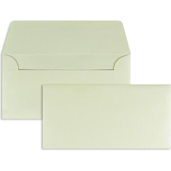 Thumbnail - Blanke, Briefumschlag, Briefumschläge DINlang 100g/qm gummiert VE=100 Stück candle light (110 x 220 mm, 100 x)