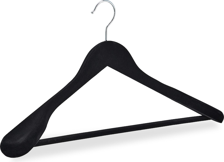 Relaxdays Velvet hanger (10 x)