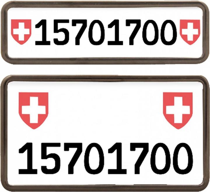 Image du produit Easyklick Titulaire d'une plaque d'immatriculation (Avant + arrière, Format portrait)