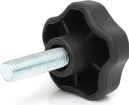 Actual product image RS PRO Locking screw M8 Ø 8mm x 35mm Rotary knob, with threaded bolt Ø 40mm (1 pcs.)