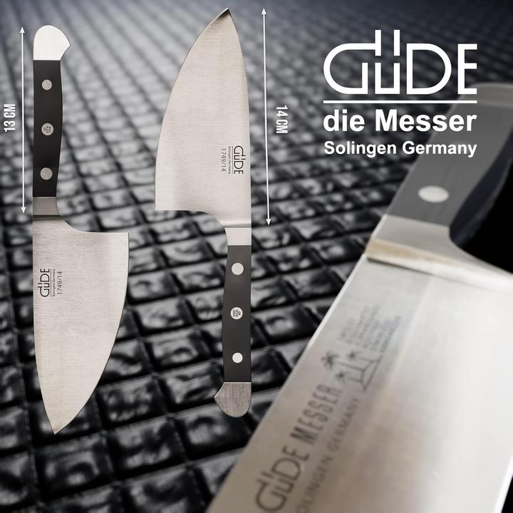 Actual product image Gude Alpha kruidenmes haai 14 cm messenstaal zwart (14 cm)