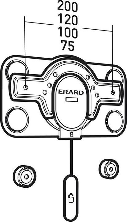 Actual product image Erard FiXiT 200 ultra-flat TV wall mount 16 - 43 inch (Wall, 43", 30 kg)
