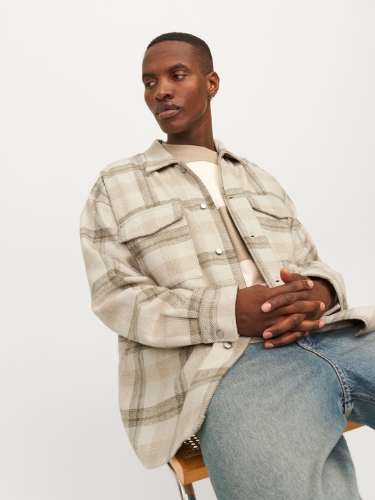 Image du produit Jack & Jones Jorvesterbro Check Overshirt Ls Sn (L)