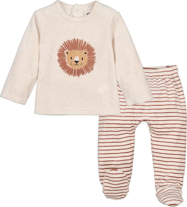 Immagine prodotto La Redoute Collections Pigiama in velluto a righe e leone (86)