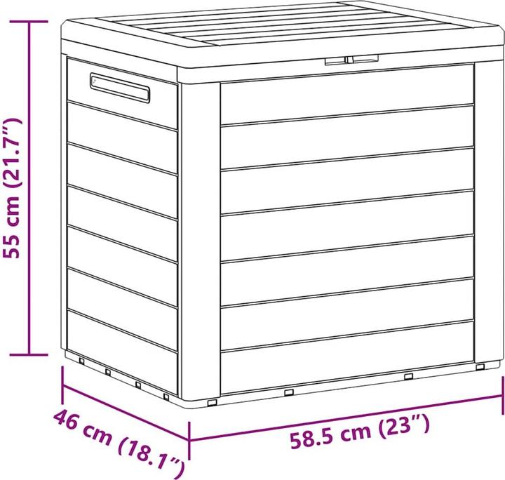 Actual product image vidaXL Aufbewahrungsbox