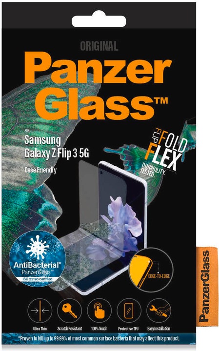 Actual product image PanzerGlass Case Friendly (1 Piece, Samsung Galaxy Z Flip3)