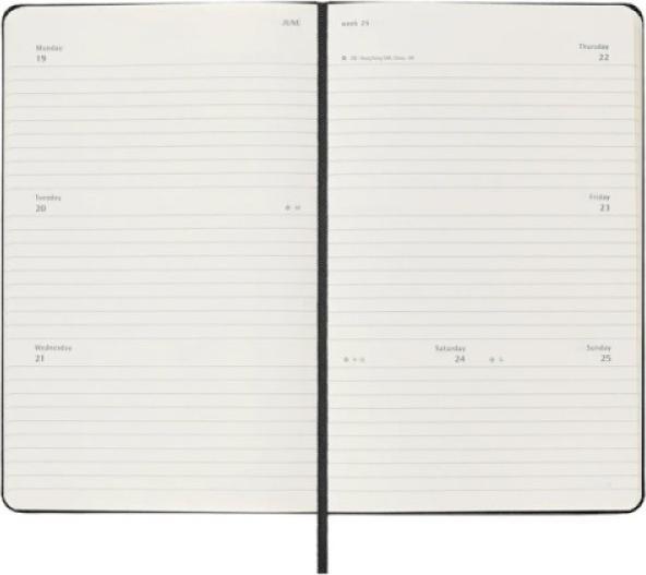 Actual product image Moleskine Geschäftsagenda Hard Cover Weekly (13 x 21 cm, English)