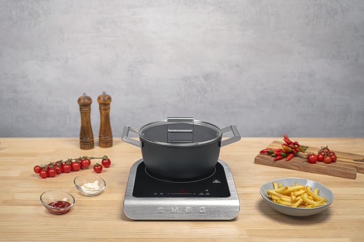 Actual product image Smeg PIC01WHMEU Table-top induction hob, white, aluminium