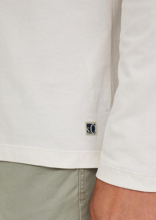 Produktbild s.Oliver T-Shirt Softes Longsleeve mit Crew Neck und Logo-Patch (S)