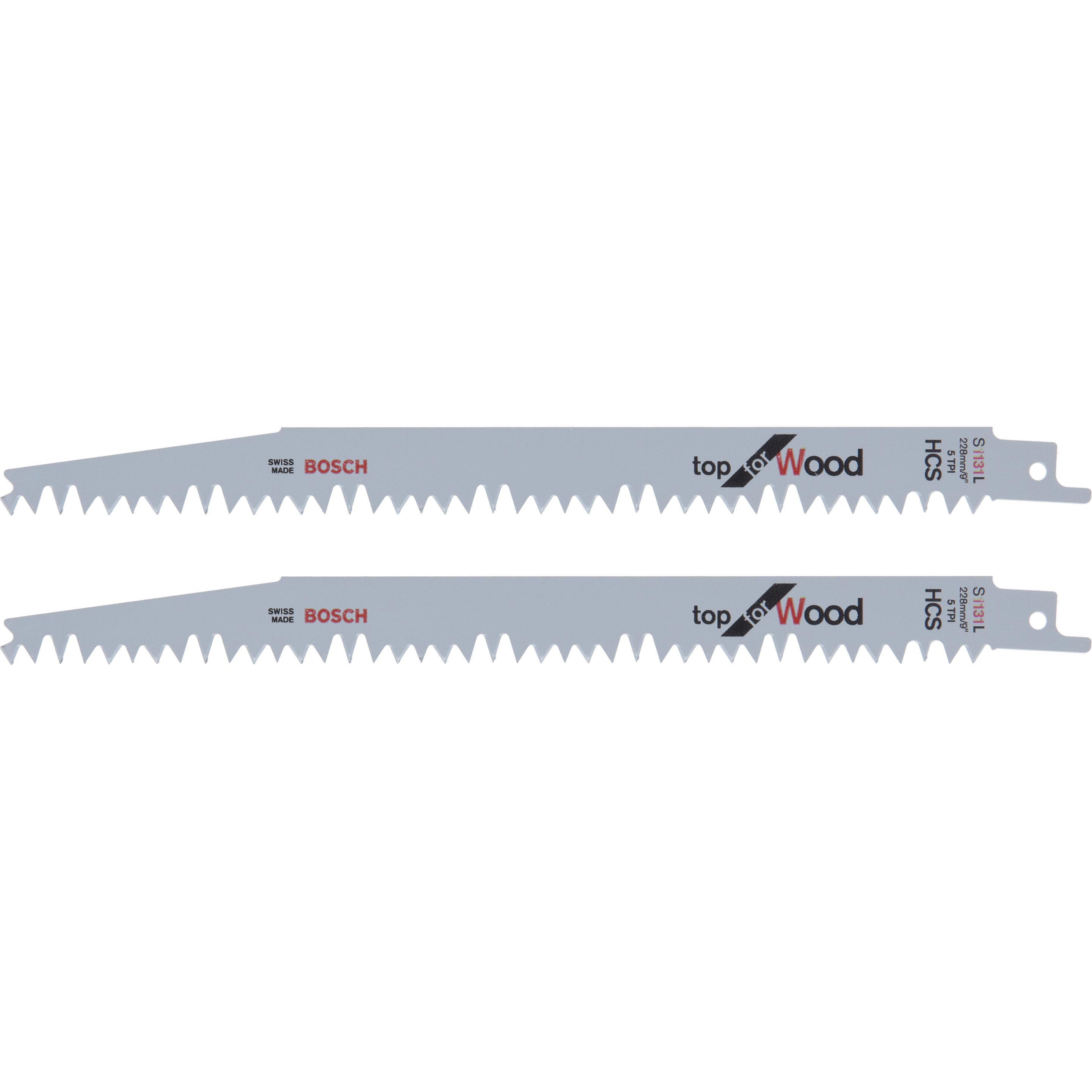 Bosch Zubehör, Sägeblatt, Säbelsägeblatt HCS, S 1131 L Top for Wood