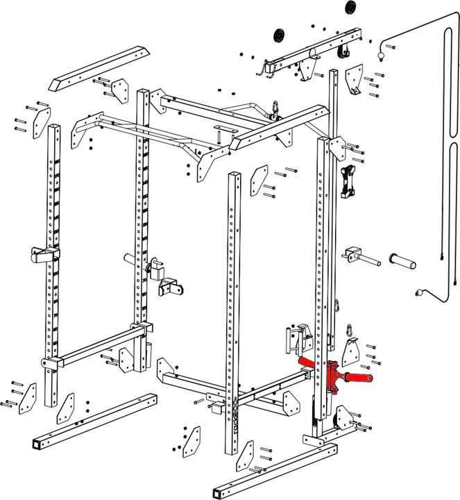Actual product image Domyos Weight plates guided load weight station