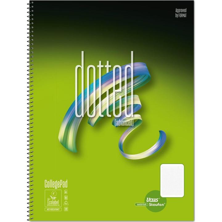 Immagine prodotto Ursus Collegeblock A4 80 Blatt punktkariert ws (A4, Punteggiato, Copertina rigida)
