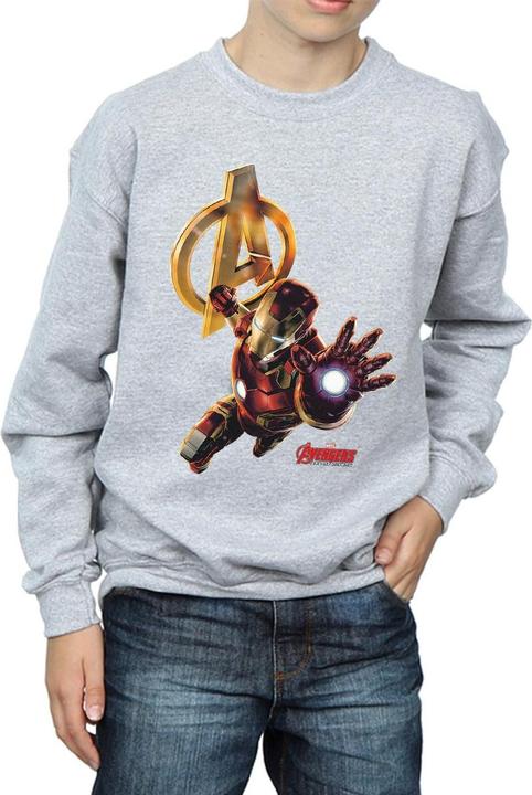 Actual product image Boys Iron Man Pose Sweatshirt (116)