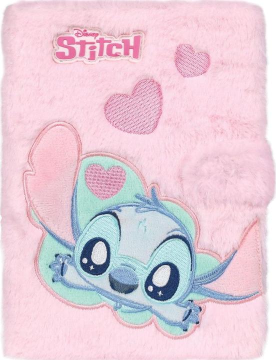Actual product image Stitch CoolPack Notizbuch Disney Nr.1 pink DIN A5 80 Seiten fluffy (A5, Lined, Hardcover)