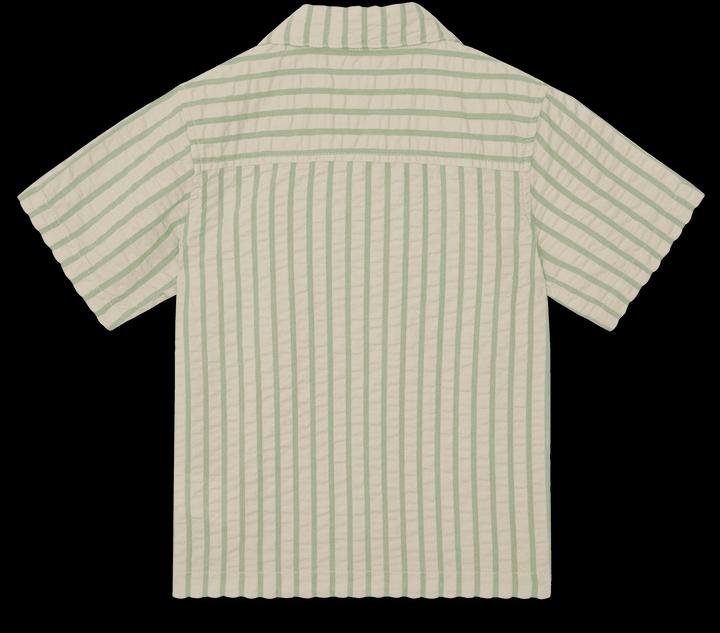 Image du produit Garbo & Friends Chemise à manches courtes en seersucker Stripe Emerald (122, 128)