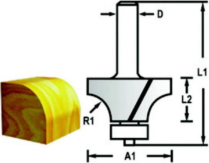Produktbild Makita Fräser Rundkanten 6mm