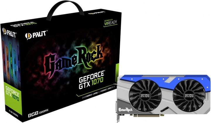 Actual product image Palit GeForce GTX 1070 GameRock (8 GB)