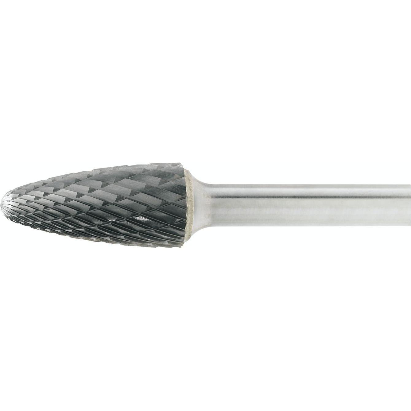 Lukas, Fräser, HM-Frässtift Form F Rundbogen Kopf ø 12 mm Länge 25 mm Zahnung 4 Inox