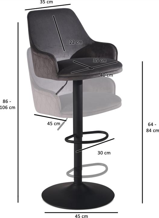 Immagine prodotto FineBuy Sgabello da bar