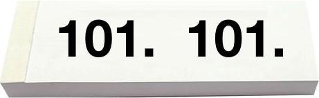 Actual product image Simplex Wardrobe block no. 101-200 (100x)