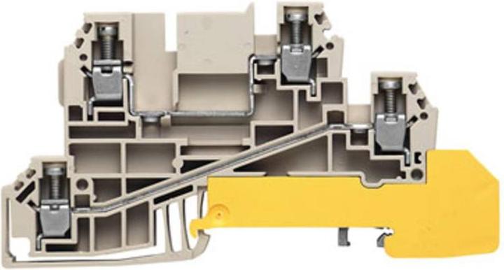 Produktbild Weidmüller WDL 2.5/L/L/PE Verteiler- Reihenklemme m.WQV 2,5qmm 1030200000 1 (Verteiler)