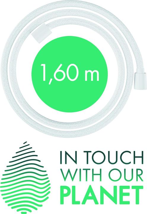 Image du produit hansgrohe Designflex flexible de douche textile, longueur 1600mm, 28260 (160 cm)