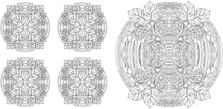 Produktbild Blumen-Mandalas (Ausmalbuch zur kreativen Stressbewältigung)